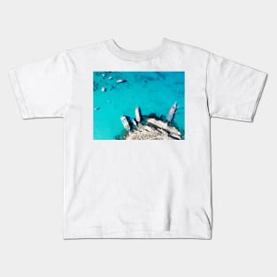 Aerial View of Boats Kids T-Shirt